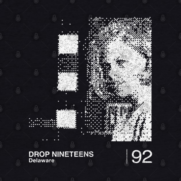 Drop Nineteens / Shoegaze Minimalist Graphic Artwork Design by saudade